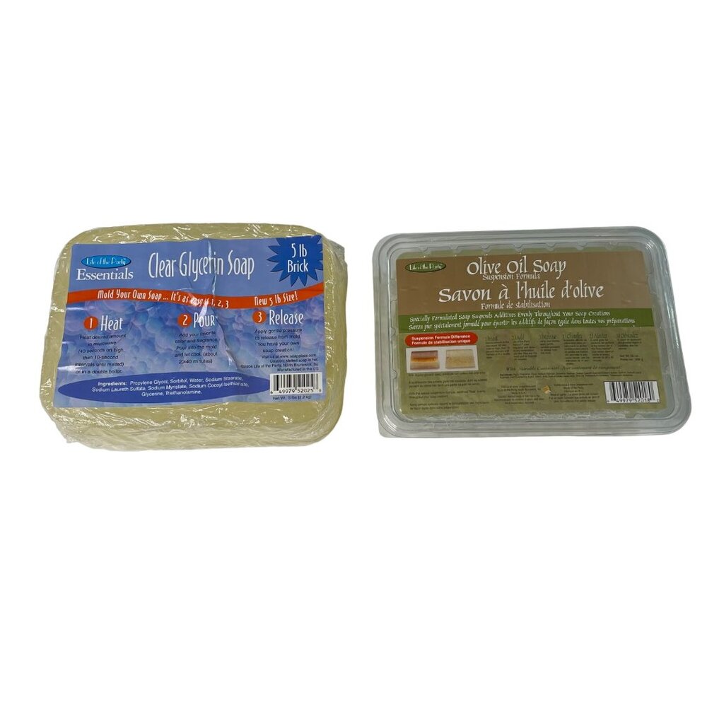 Soap Making Supplies Glycerin and Suspension SET  Detergent Free Olive Oil u